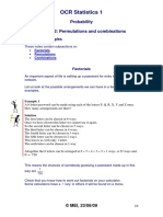 OCR S1 Notes Permutations and Combinations