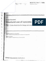 BS 8110 Part1 Structural Use of Concrete