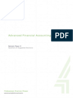 Advanced Financial Accounting: Sample Paper 3