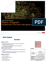 Matrix Diagram: Compare Two or More Sets of Data Against One Another