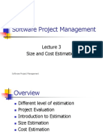 Software Project Management: Size and Cost Estimation