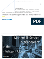 Microsoft Modern IT Service Management in The Intelligent Cloud