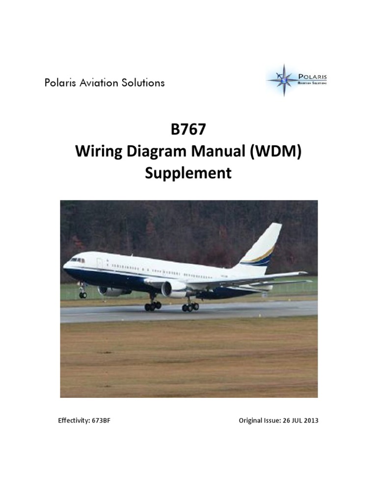 B767 Wiring Diagram Manual (WDM) Supplement Polaris Aviation Solutions