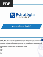 Revisão TJSP - Matemática