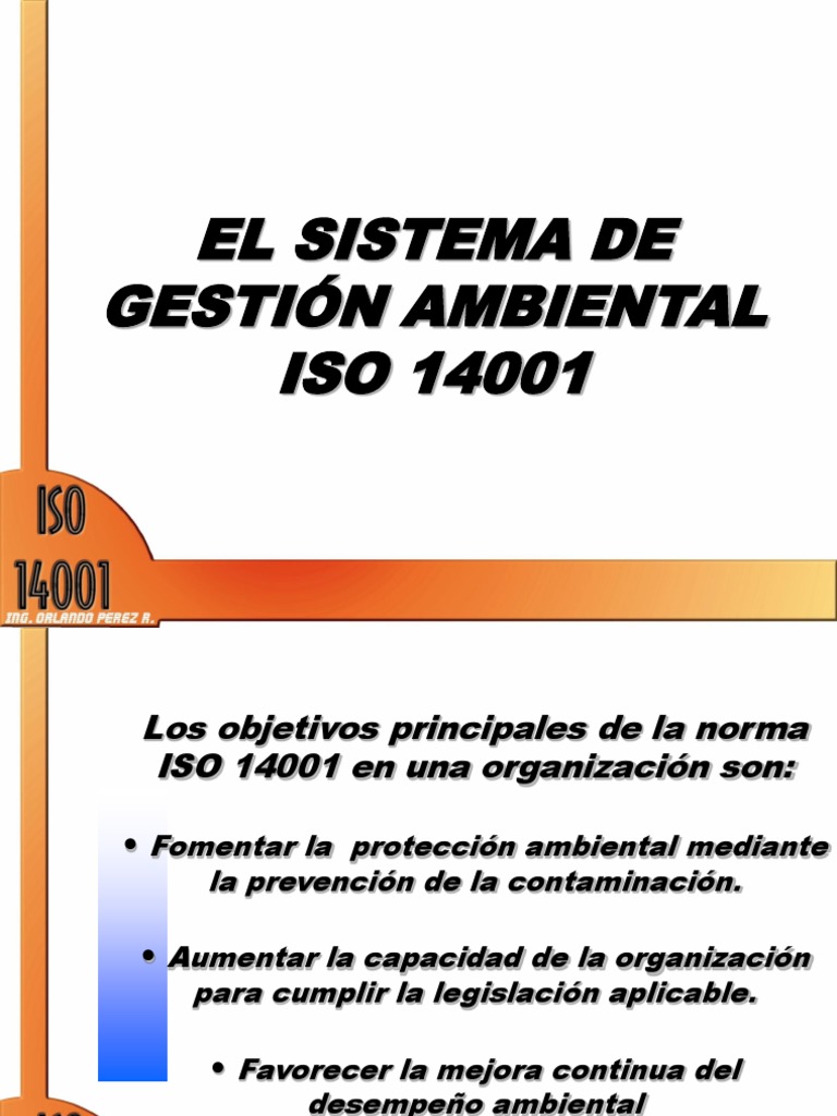 Sistema de Gestión Ambiental ISO 14001 | PDF | Residuos | Planificación