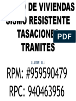 Diseño de Viviendas Sismo Resistente-tasaciones-tramites