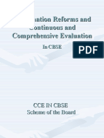 Examination Reforms and Continuous and Comprehensive Evaluation