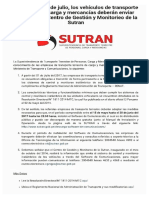 Comunicado Sutran PDF
