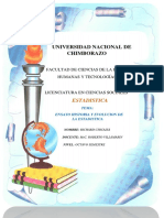 Ensayo Historia y Evolucion de La Estadistica