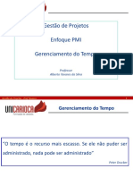 Gestão de projetos - Gerenciamento do tempo