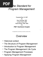 The Standard For Program Management: PMI Heartland Chapter