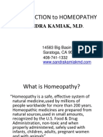 Introduction To Homeopathy