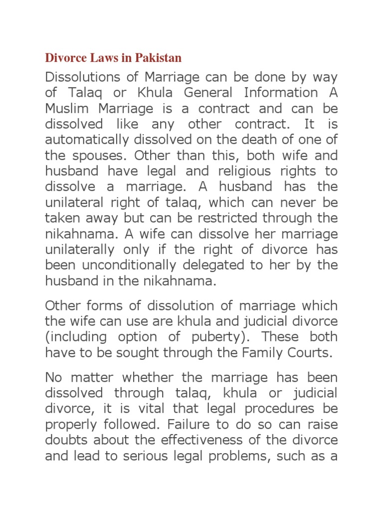 Divorce Laws.pdf Marriage Wife