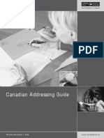 Canadian Addressing Guide: Effective November 1, 2004