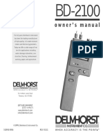 Delmhorst BD2100 User Manual