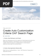 Create Auto Customization Criteria OAF Search Page - Welcome To My Oracle World