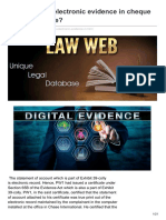 Lawweb.in-how to Prove Electronic Evidence in Cheque Dishonour Case