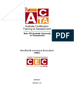 Certified E-Commerce Consultant (CEC) : Syllabus