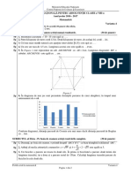 2016 - 2017 - Sesiunea Speciala (Olimpici) Evaluare Nationala Matematica Cls. A VIII A - Subuect Si Barem