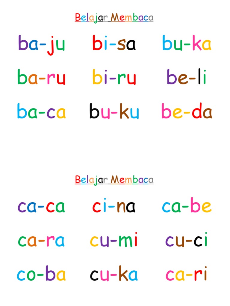 Belajar Membaca | PDF