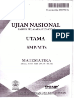 Soal UN SMP Matematika 2015 - Mahiroffice.com