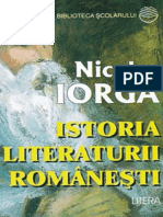 Iorga Nicolae - Istoria Literaturii Rom (Tabel Crono) PDF