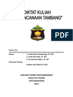 Perencanaan Tambang Lengkap