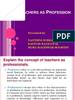 Teachers As Profession