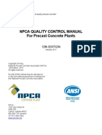 Npca Quality Control Manual - Precast