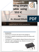 Building Simple Astable Using 555 Ic: By: Dr. Ahmed Elshafee