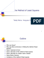 Gauss Theorm and The Method of Least Squares