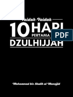 Faidah-Faidah 10 Hari Pertama Bulan Dzulhijjah PDF