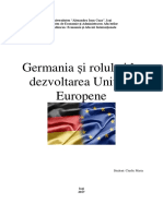 Germania Si Rolul Ei in Dezvoltarea Uniunii Europene
