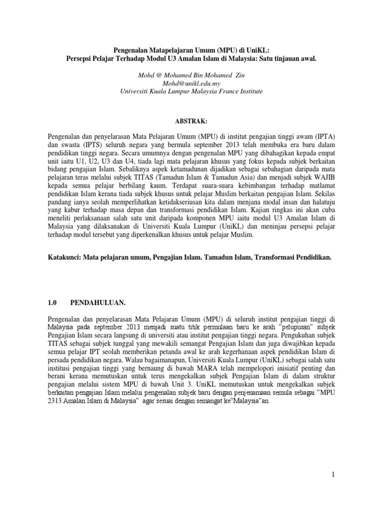 Contoh Ringkasan Kajian Dokumentari  PDF