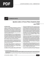Apuntes Sobre El Tercer Pleno Casatorio Civil PDF