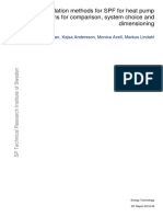 Calculation Methods For SPF For Heat Pump Systems For Comparison, System Choice and Dimensioning