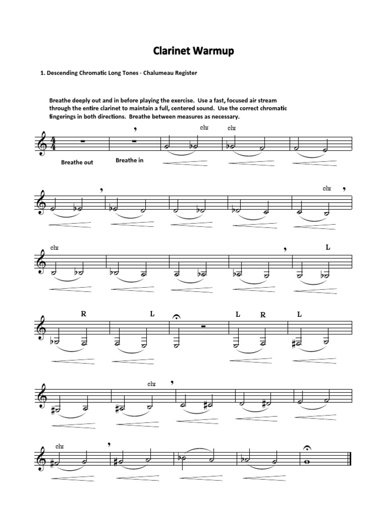 warm up Woodwind Instruments