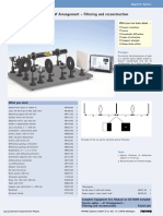 Fourier Optics - 4f Arrangement - Filtering and Reconstruction