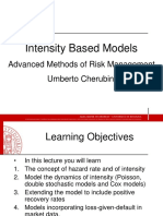 Lecture 3 - Intensity Based Models