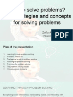 how to solve problems  -the strategies and concepts for solving problems