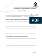 1 Ficha de Avaliação Temática-Legislação Sobre o Património