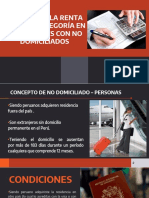 Impuesto A La Renta Tercera Categoría en Operaciones Con No Domiciliados