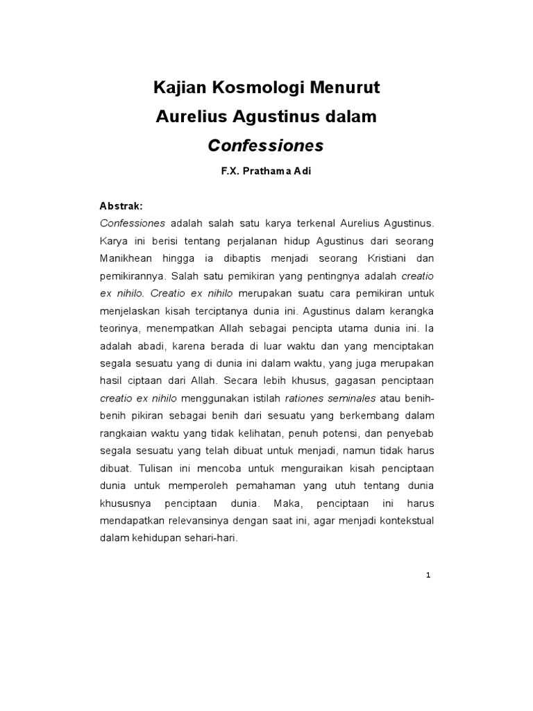 Creatio Ex Nihilo PDF