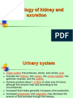 Physiology of Kidney and Excretion