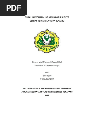 Analisis Kasus Korupsi E Ktp