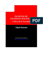 Bakunin Mikhail Escritos de Filosofia Politica