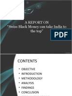 A Report On "Swiss Black Money Can Take India To The Top"