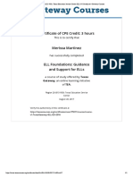 Region 20 015-950 Texas Education Service Center Ell-Gs Certificate Gateway Courses