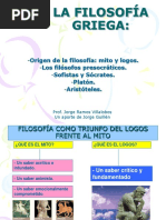 Origen de La Filosofia Grecia