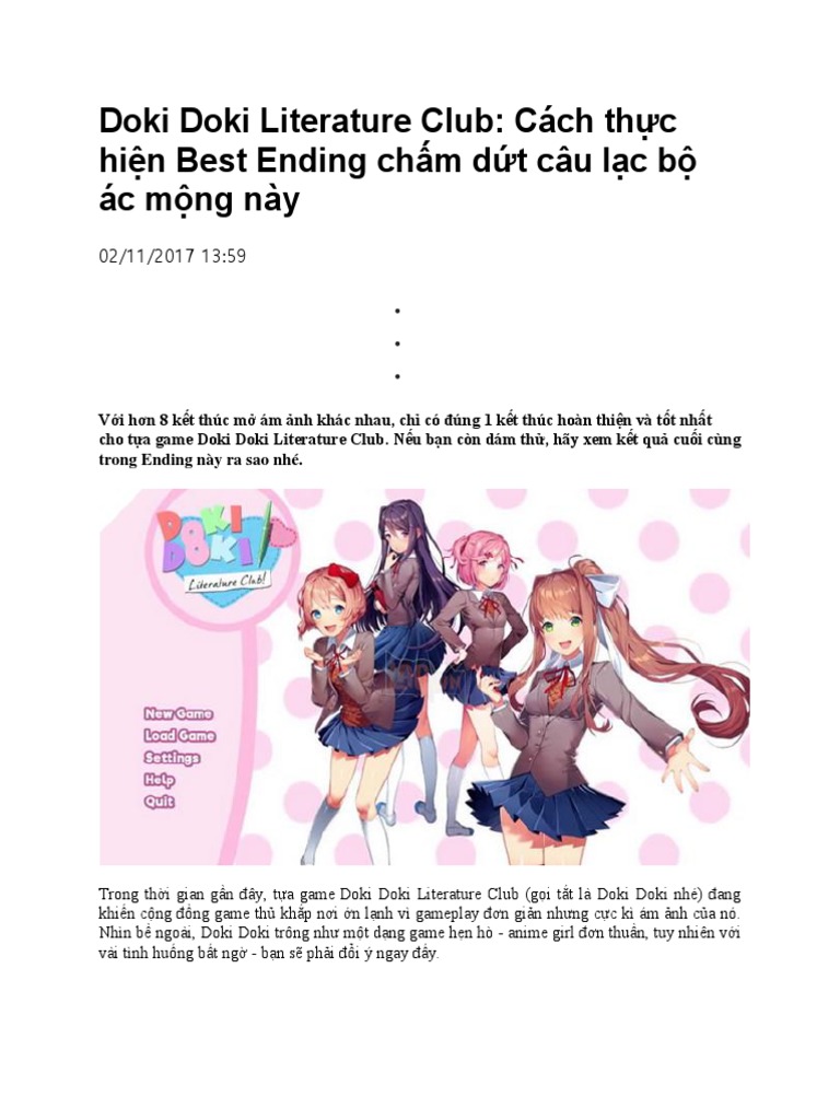 Doki Doki Literature Club | PDF